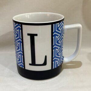 C Wonder Monogram Porcelain Initial L Coffee Mug